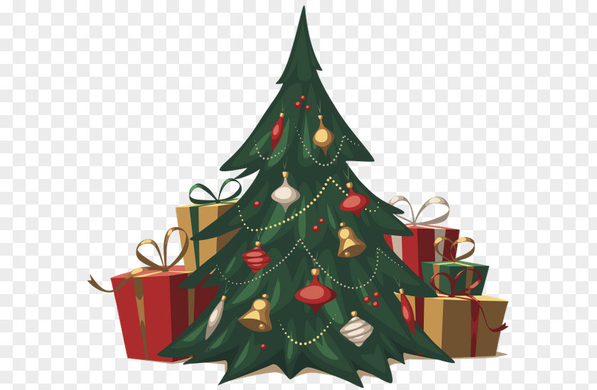 Christmas Tree Drawing Card PNG
