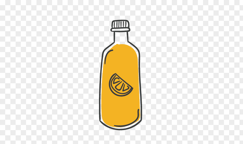 Drink Beer Bottle Glass Yellow PNG