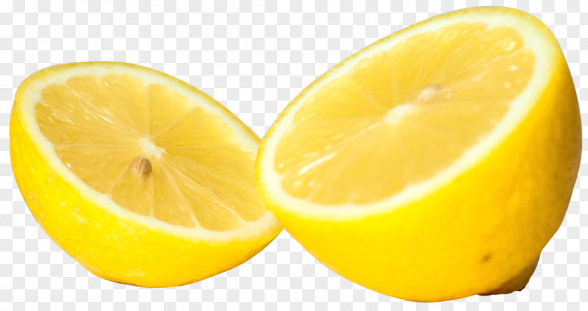 Freshly Cut Half Lemon Lemon-lime Drink Citron Yellow PNG