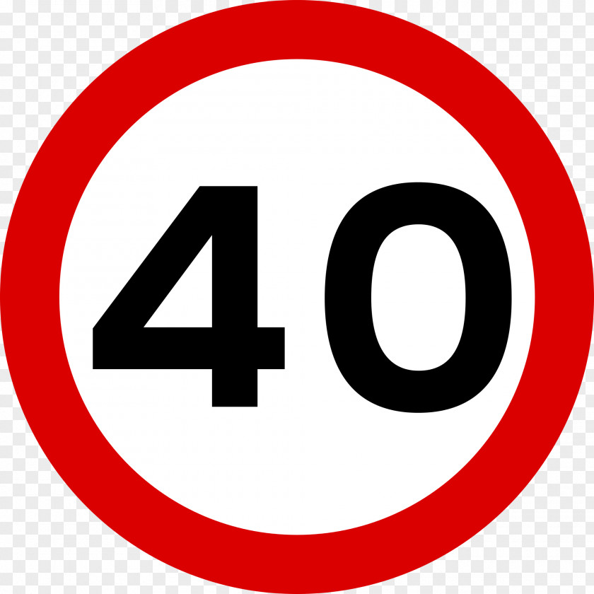 Road Traffic Sign Speed Limit Kilometer Per Hour PNG