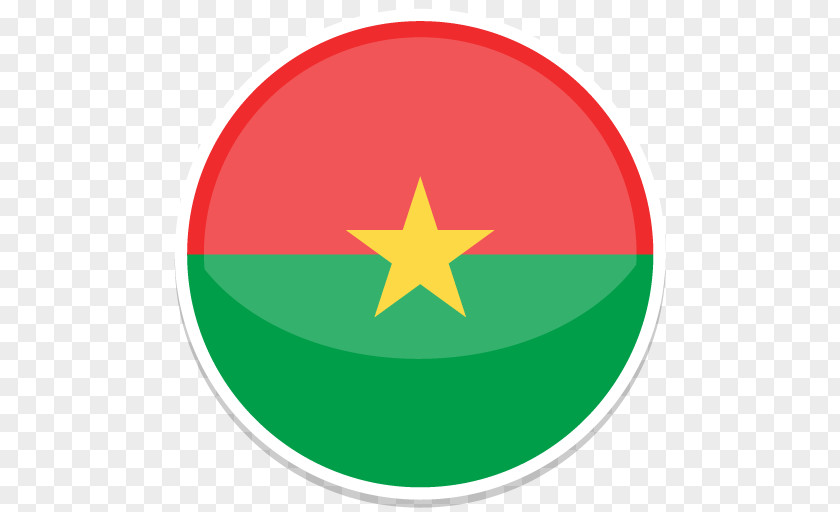 Burkina Faso Symbol Green Circle Font PNG