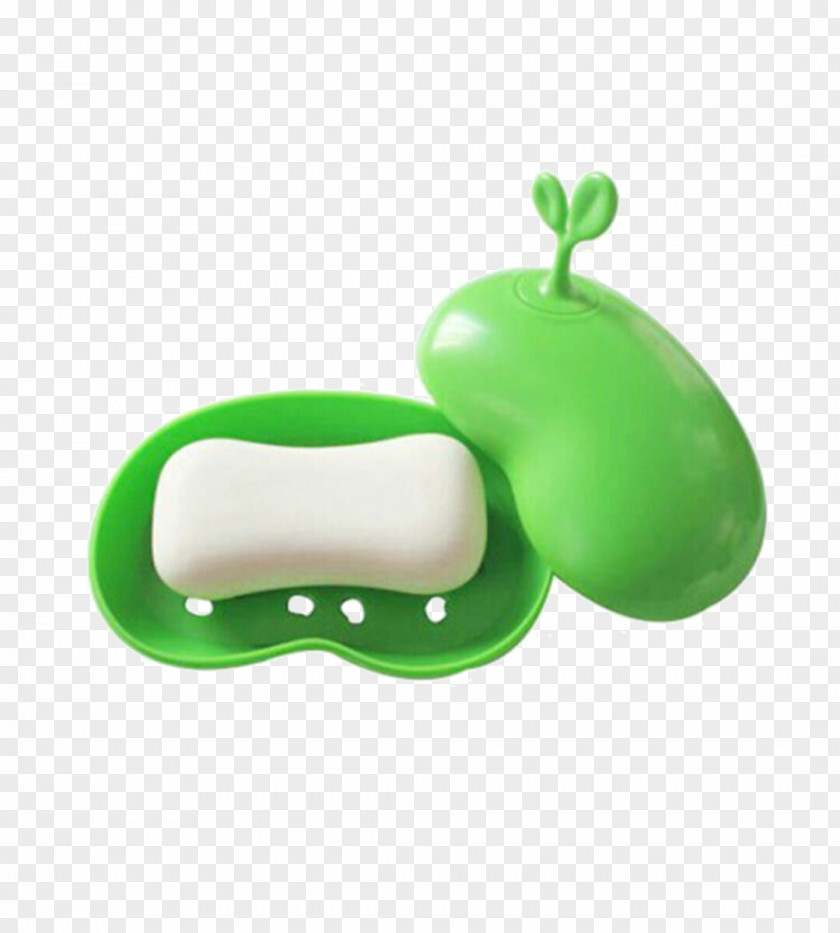 Green Apple Soapbox Soap Dish U6d17u8138 Box Reinigungswasser PNG