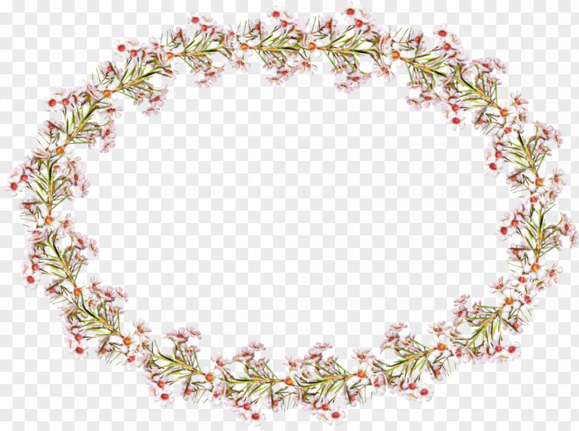 Lei Body Jewelry Watercolor Flower Wreath PNG