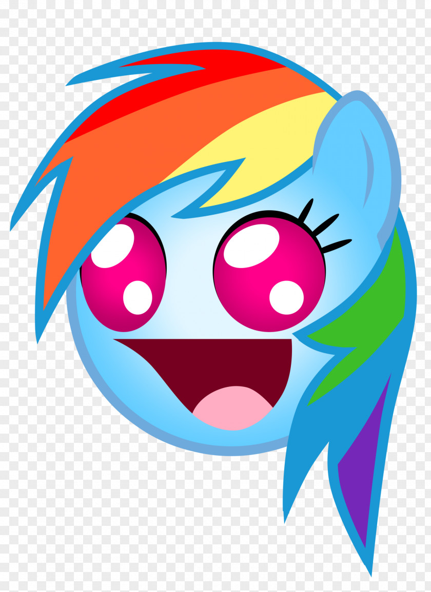 Rainbow Dash My Little Pony Emoticon Smiley PNG