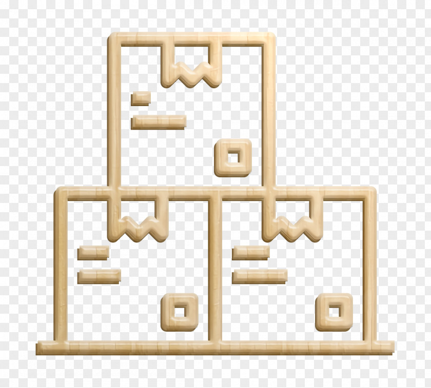 Boxes Icon Home Decoration Inventory PNG