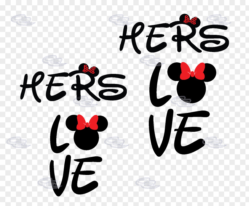 Minnie Mouse T-shirt Mickey Love PNG