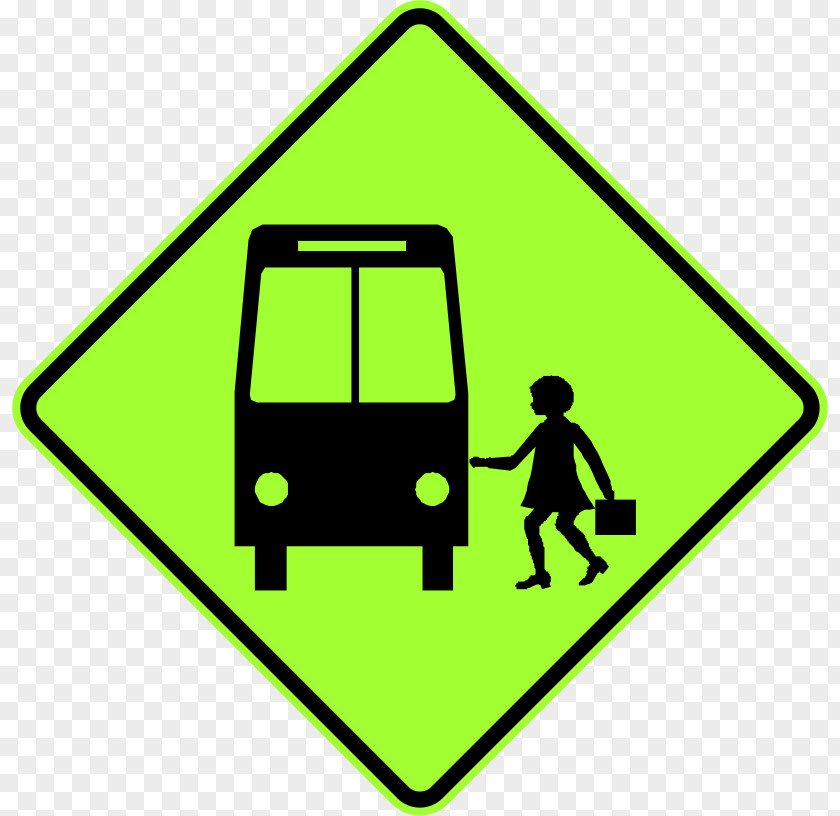 School Bus Road Signs In Singapore Stop Sign Traffic Warning PNG