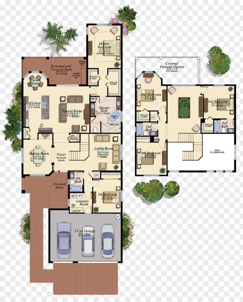 The Real Stone Inkstone House Plan Naples Floor PNG