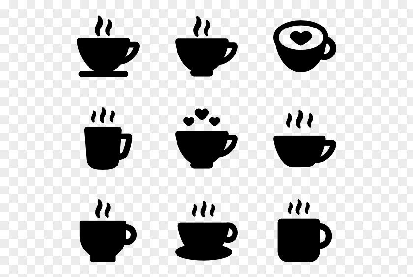 Vector Coffee Cup Icon Design PNG