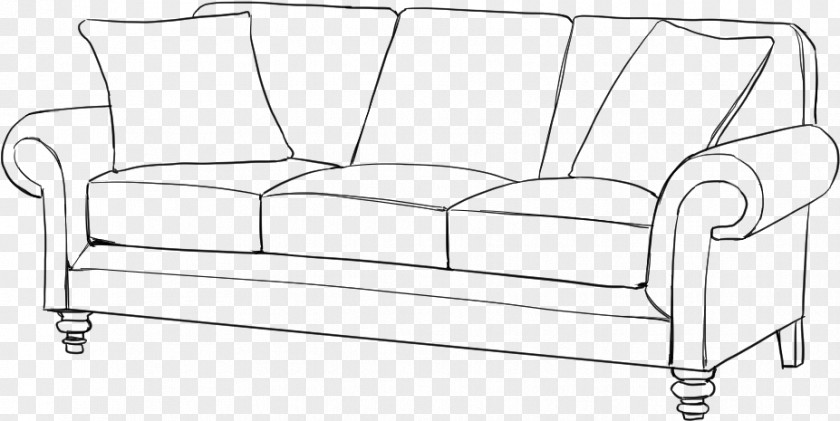 Leather Rectangle Couch Cartoon PNG