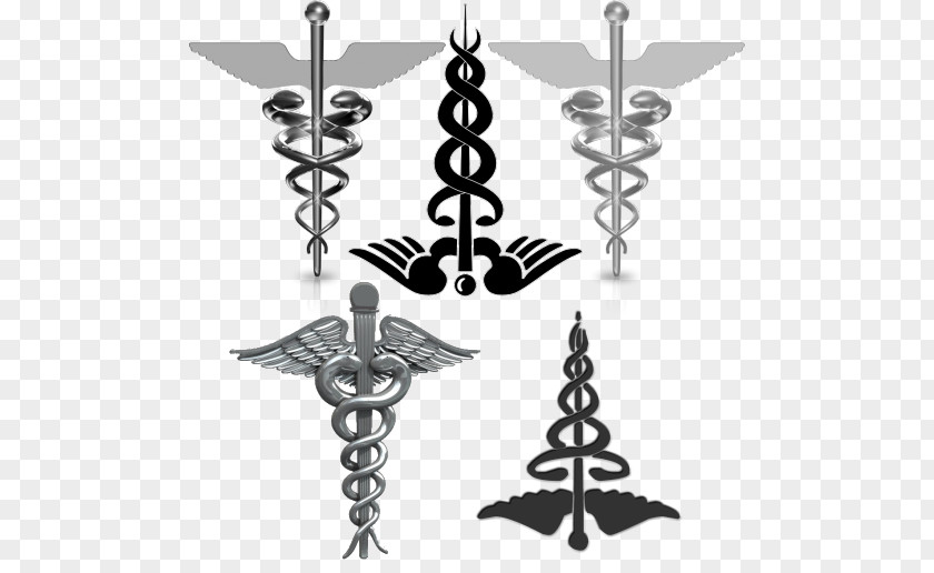Rod Of Caduceus Medicine Pattern Symbol Body Jewellery Line PNG