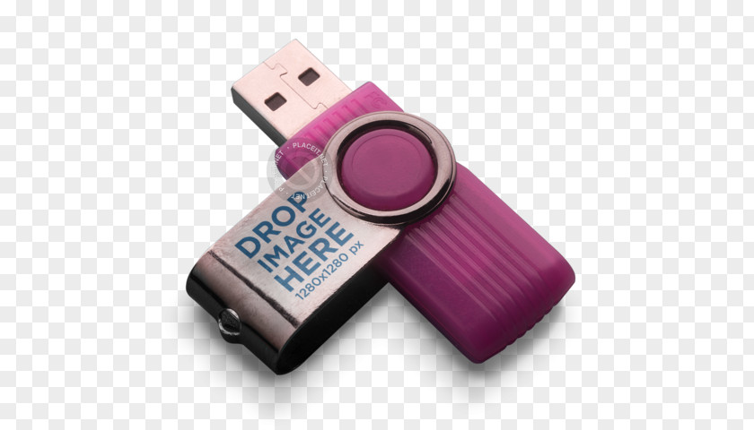 USB Flash Drives Mockup Memory PNG