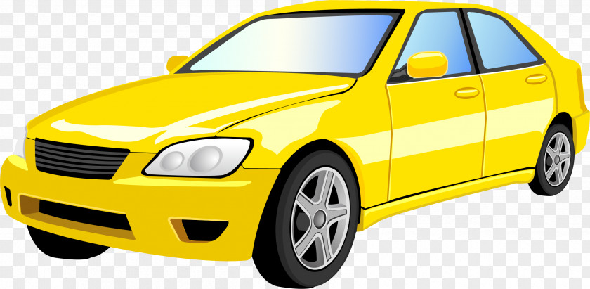 Vector Hand-painted Car Illustration PNG