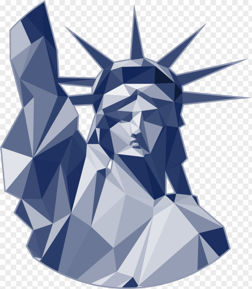 Vector Statue Of Liberty Painted Oligomerization Photography PNG