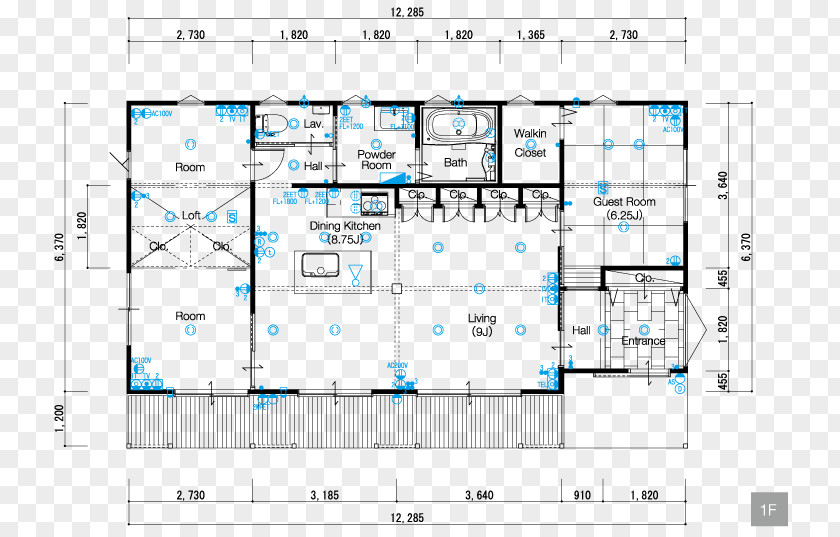 House Plan Floor 平屋 PNG