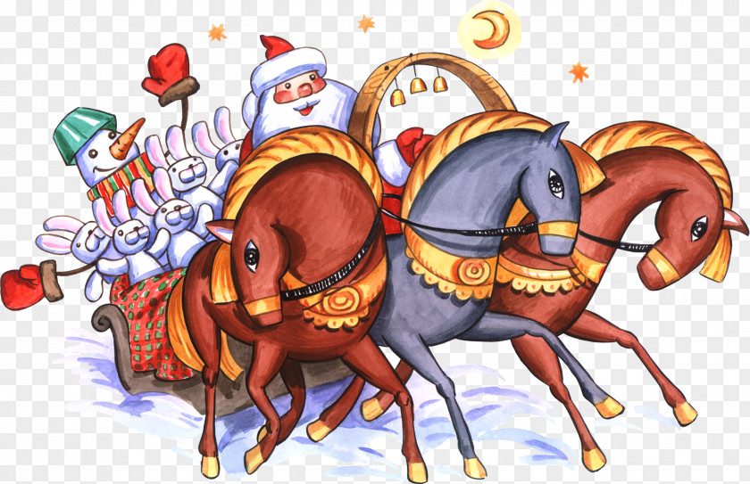 Santa Claus Creative Ded Moroz Snegurochka New Year Grandfather PNG