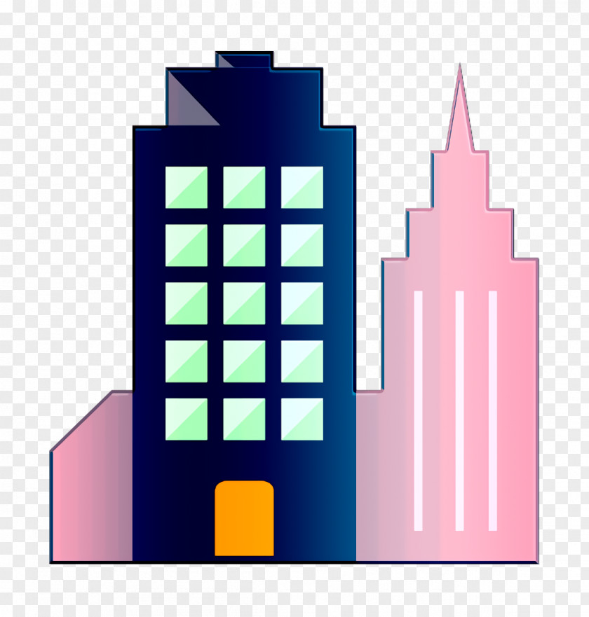 Skyscraper Cityscape Icon Urban Business PNG