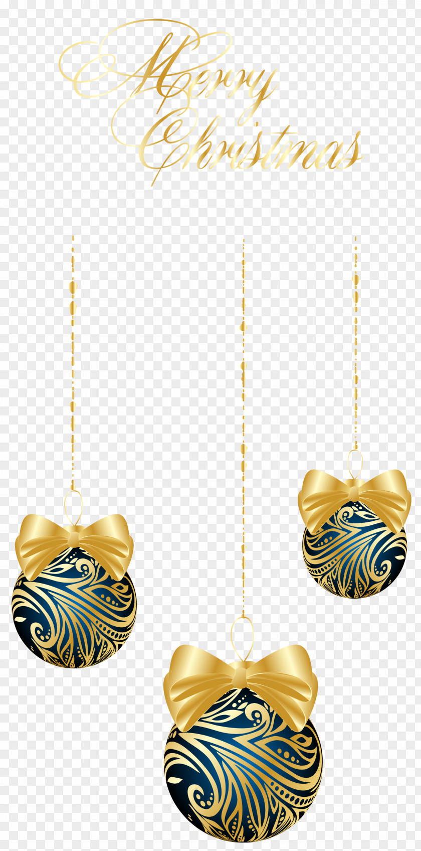 Christmas Dark Blue Hanging Balls Clipart Ornament Clip Art PNG