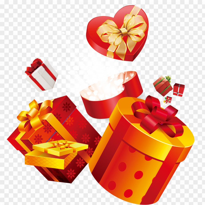 Gift Box Balloon Birthday PNG