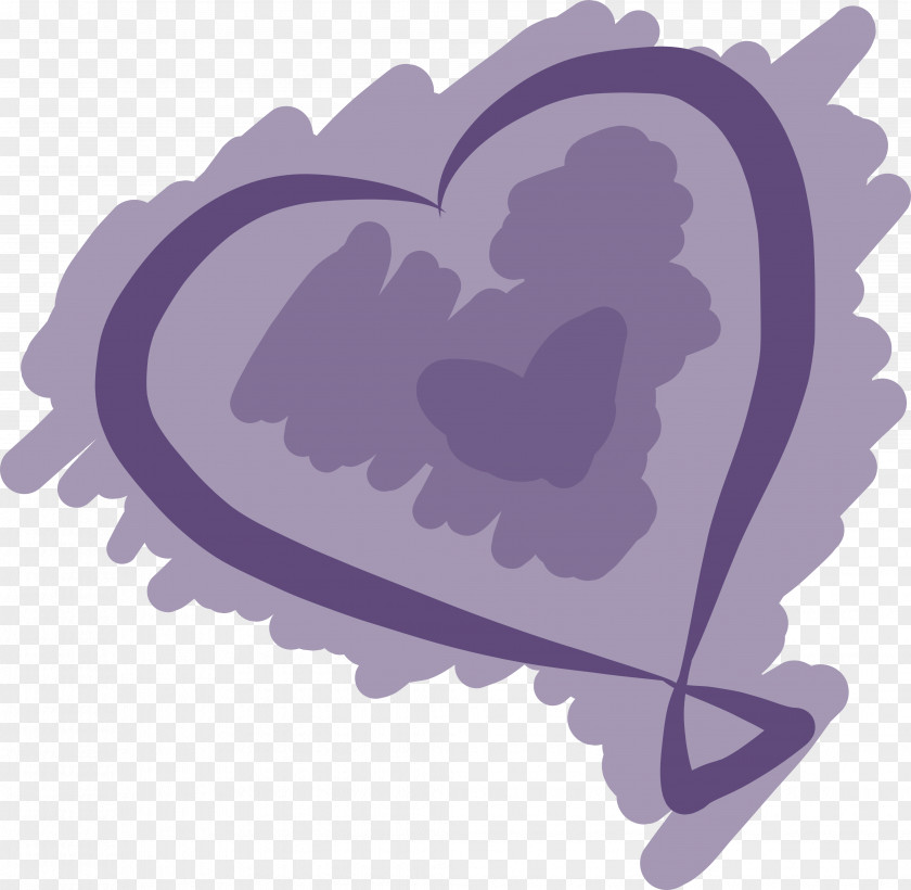 Glowing Heart-shaped Raster Graphics YouTube Lavender Sketched PNG