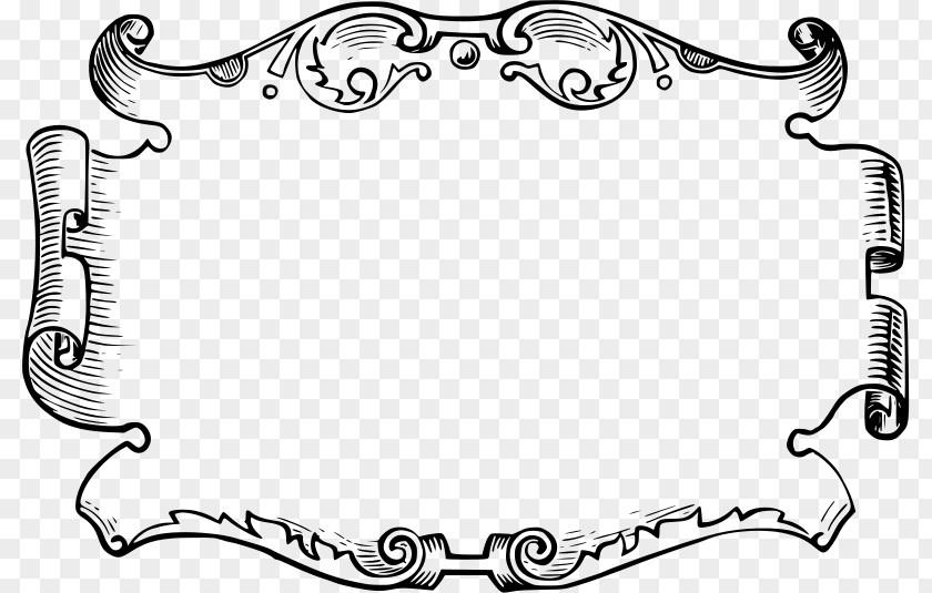 Ornate Frames Borders And Picture Drawing Clip Art PNG