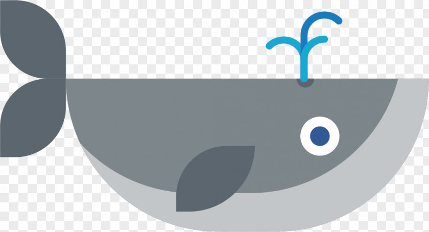 Vector Flat Whale Icon PNG