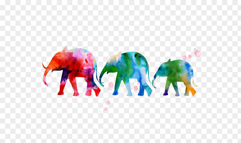 Elephant Watercolor Painting Art Printmaking PNG