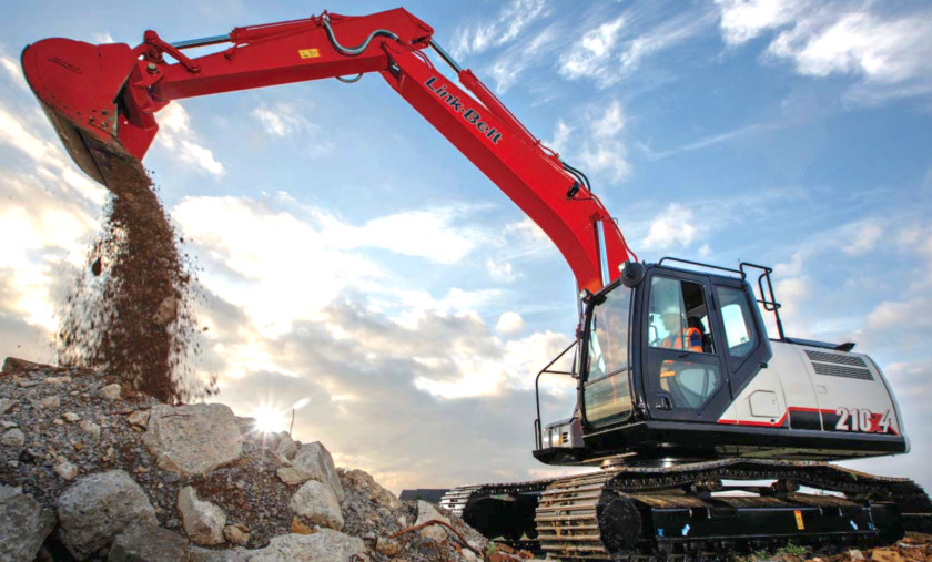 Excavator John Deere Link-Belt Construction Equipment Heavy Machinery Earthworks PNG