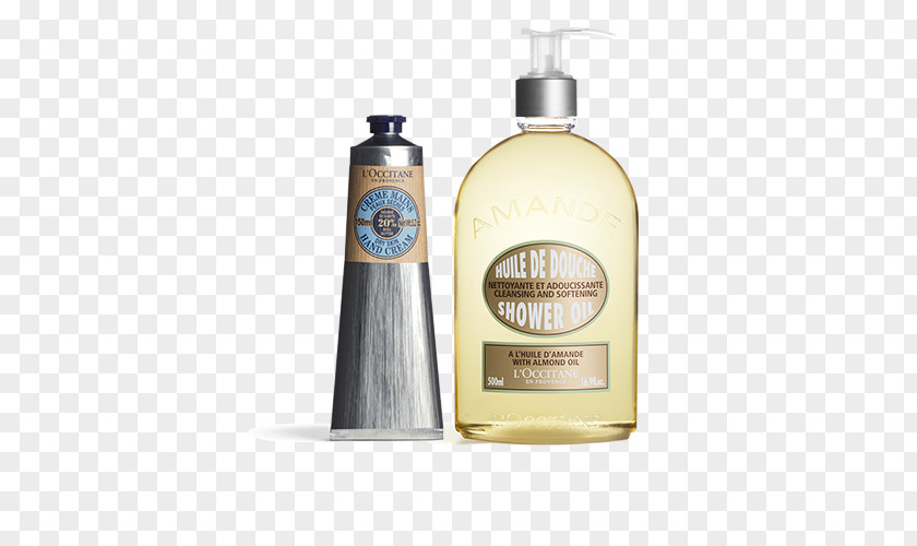 Almond Oil Lotion L'Occitane En Provence Shea Butter Hand Cream Shower Gel PNG