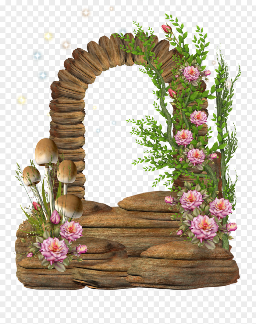 Floral Arch Design PNG