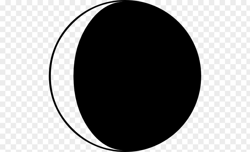 Moon Phase Black And White Monochrome Photography Circle PNG