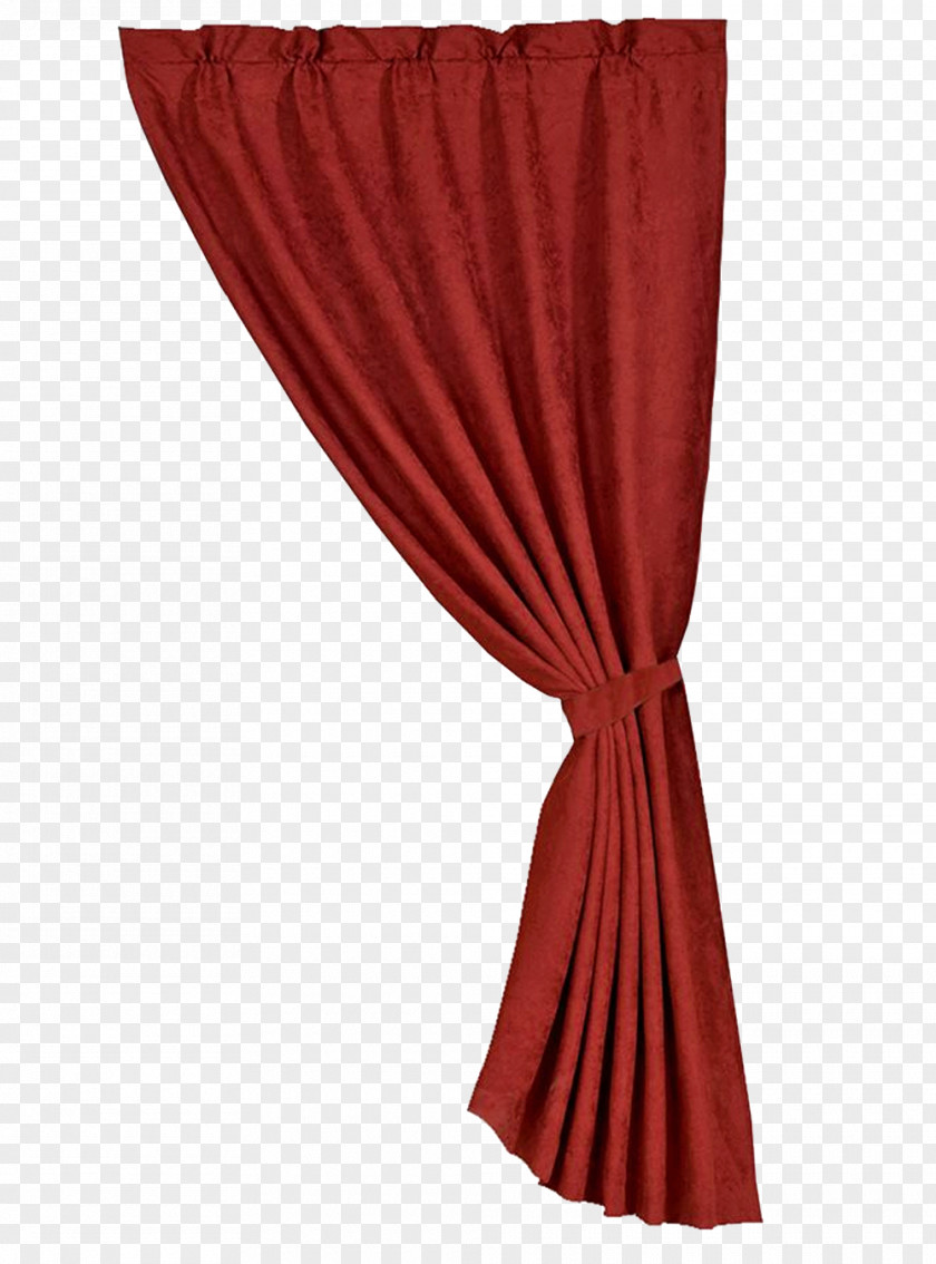 Red Curtain Window Drapery Suede Comforter PNG