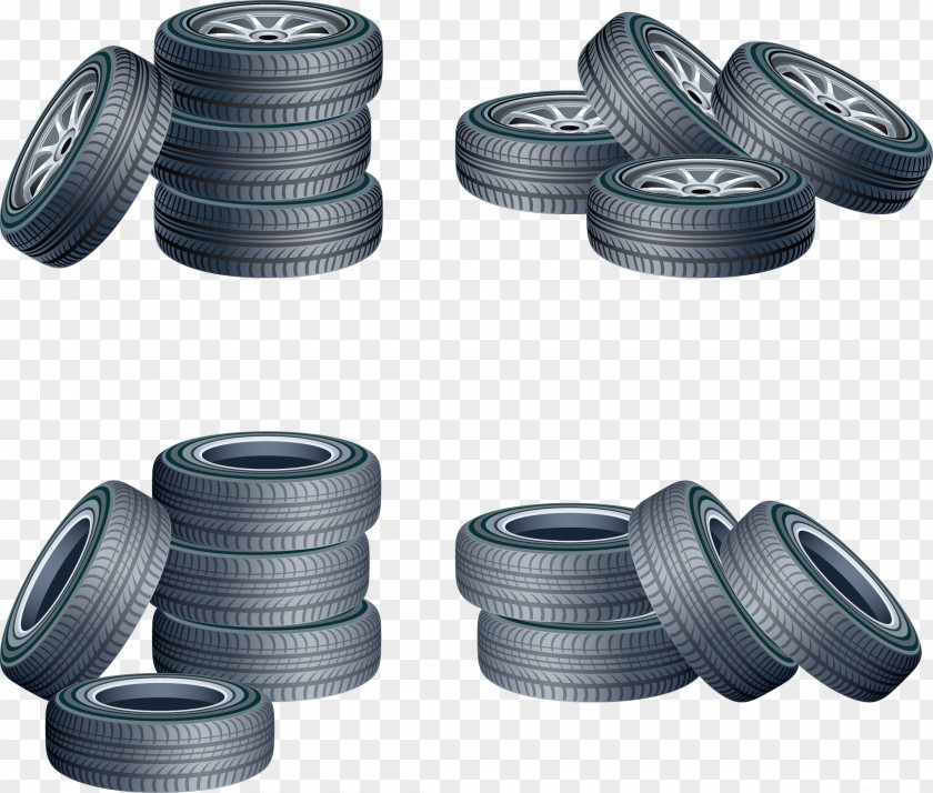 Vector Tires Car Spare Tire Wheel PNG