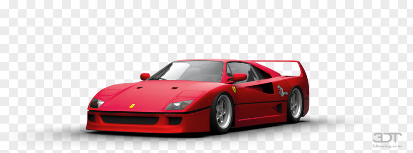 Ferrari F40 Compact Car Luxury Vehicle PNG