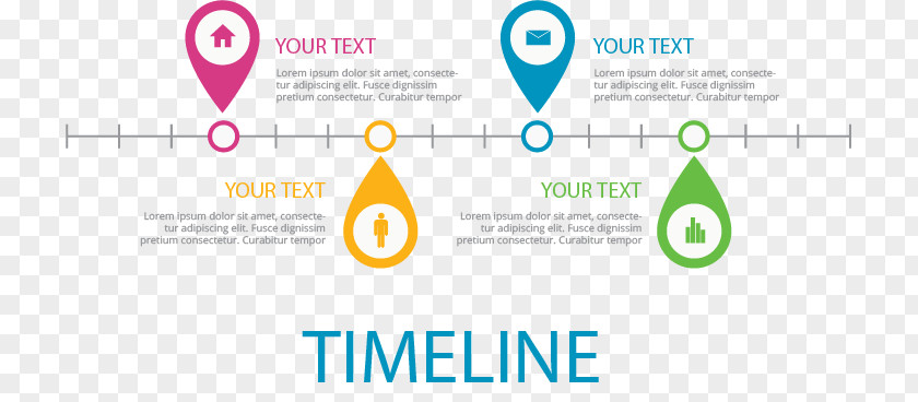 Flat Creative Time Axis Timeline Microsoft PowerPoint Presentation Slide Template PNG