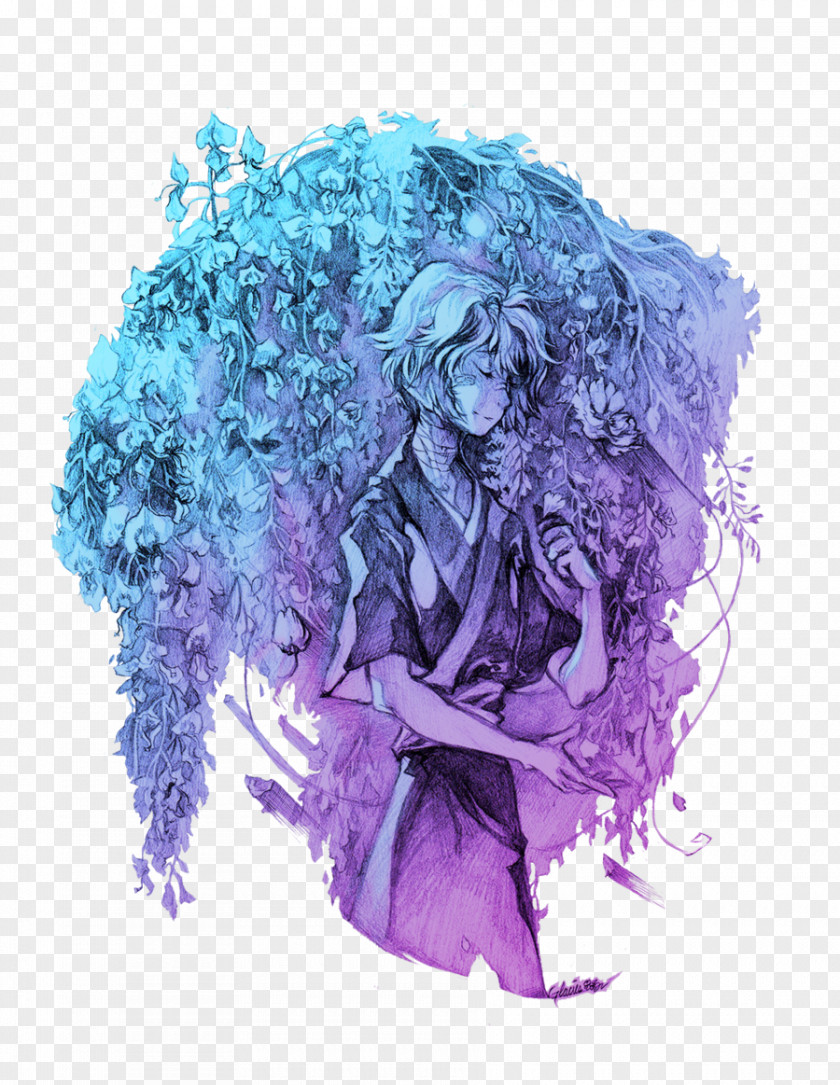 Wisteria Violet PNG