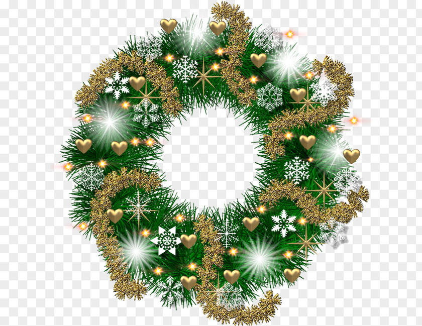 Christmas Ornament Spruce Wreath PNG