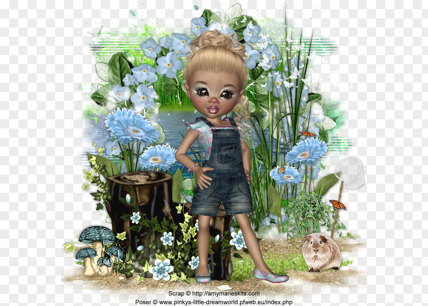 Design Floral Doll Flowering Plant PNG