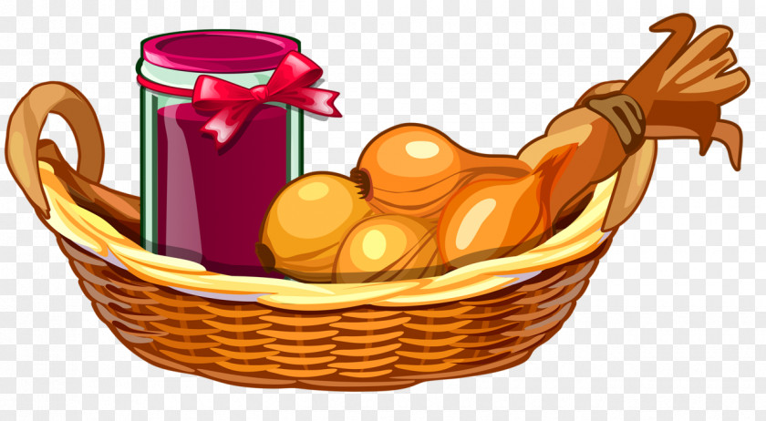 Hand-painted Onion Basket Illustration PNG