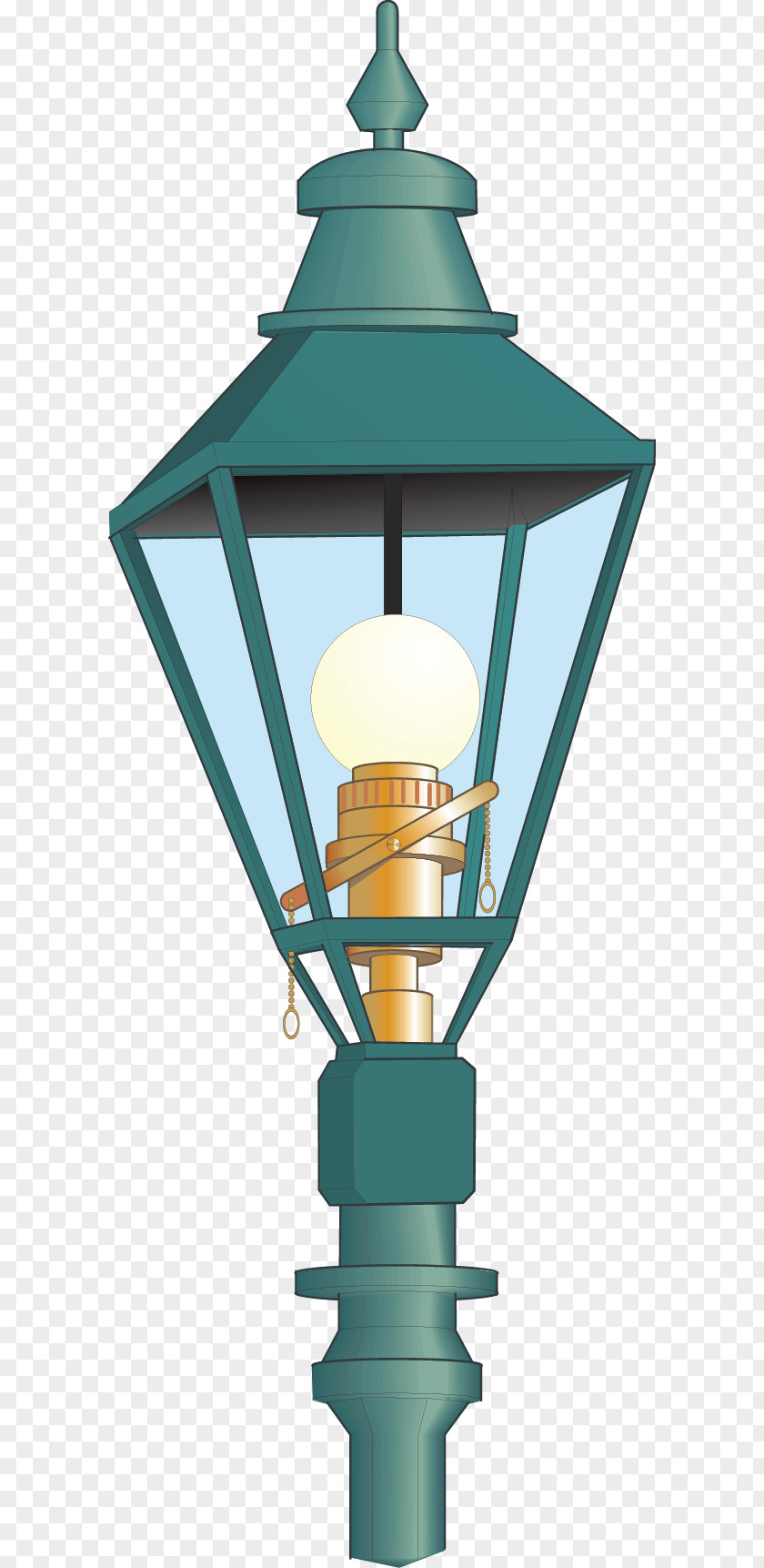 Hand-painted Street Light Lamp Electric PNG