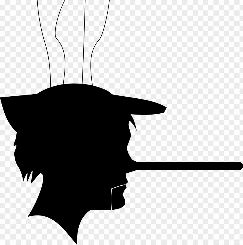 Pinocchio Puppet Silhouette Clip Art PNG