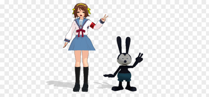 Oswald The Lucky Rabbit Epic Mickey Haruhi Suzumiya Konata Izumi Character PNG