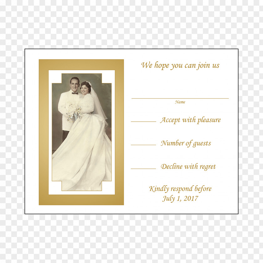 Anniversary Invitation Wedding Bride Gown PNG