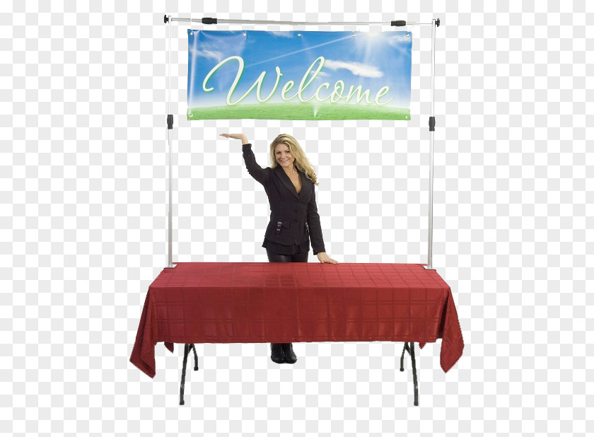 Hanging Flags Vinyl Banners Table Trade Show Display Polyvinyl Chloride PNG