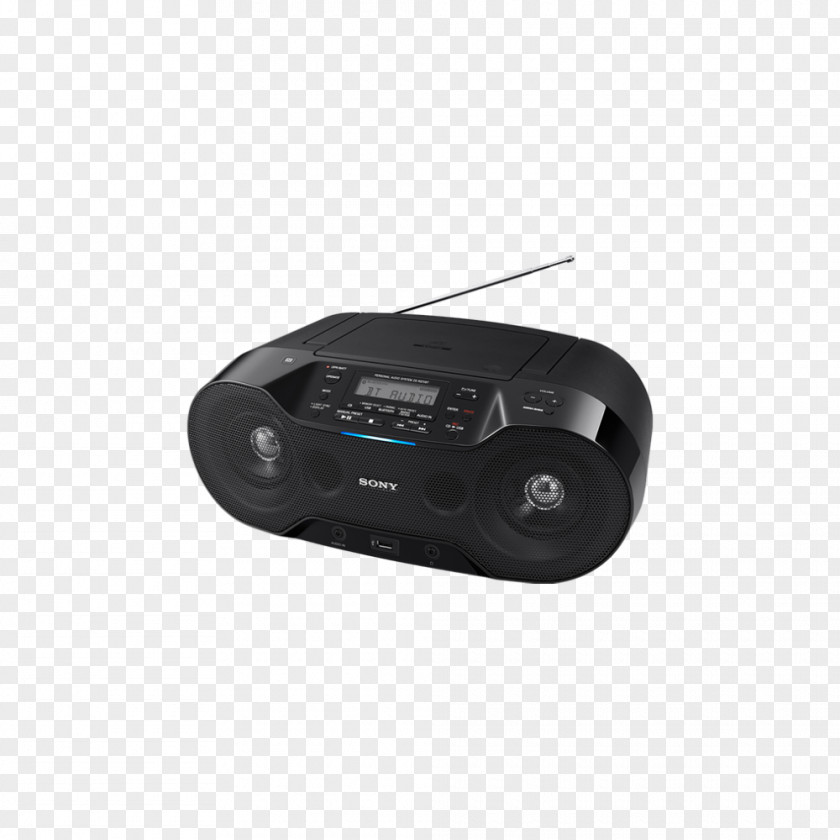 Mega Bass Sony Wireless Headset Digital Audio Broadcasting ZS-RS70BTB DAB+ Radio/CD AUX CD Player FM PNG