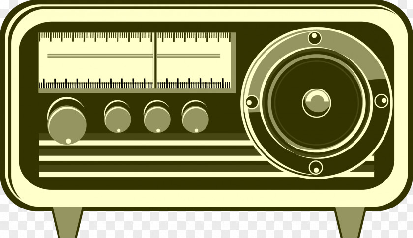 Vector Painted Retro Radio Royalty-free Illustration PNG