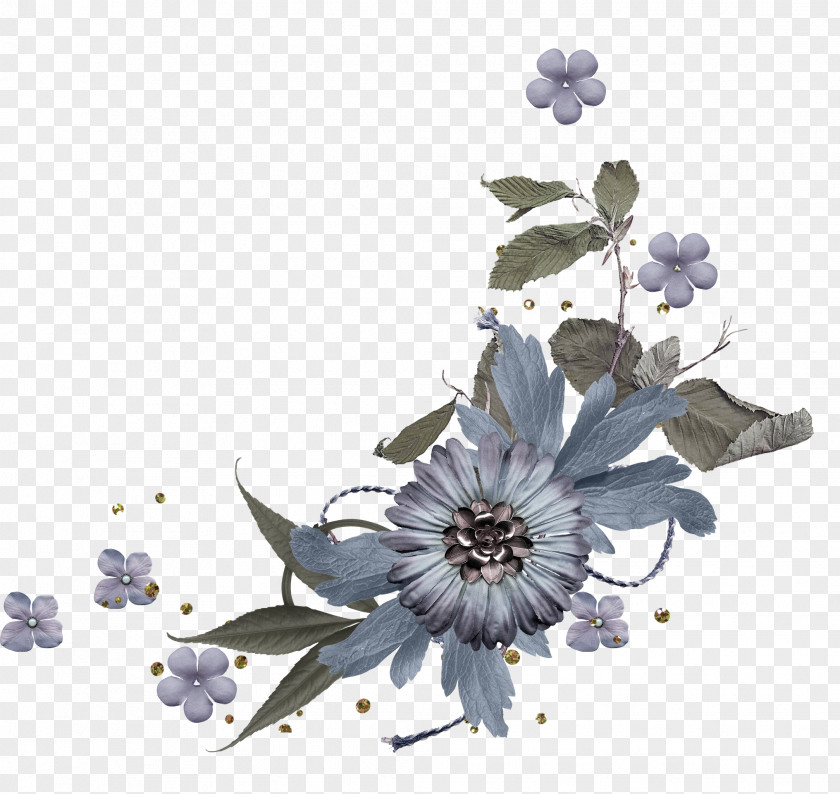 Elements Floral Design Flower Violet Purple PNG