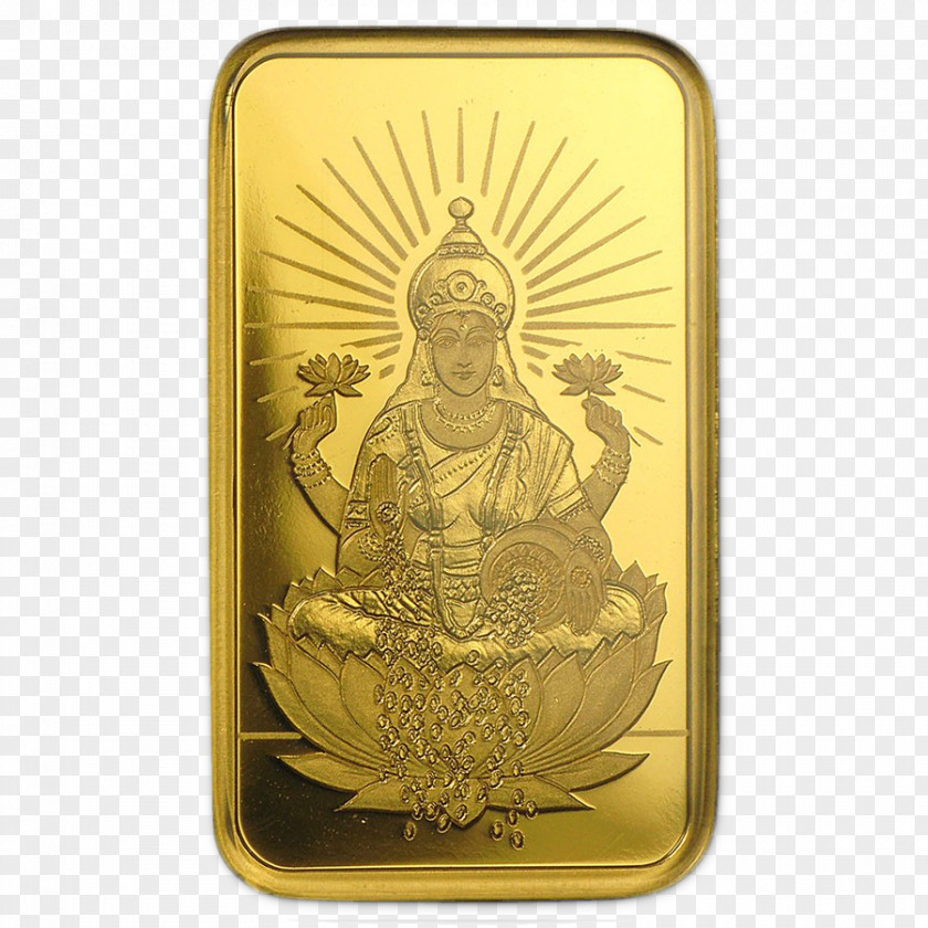Gold Bar PAMP Lakshmi Precious Metal PNG