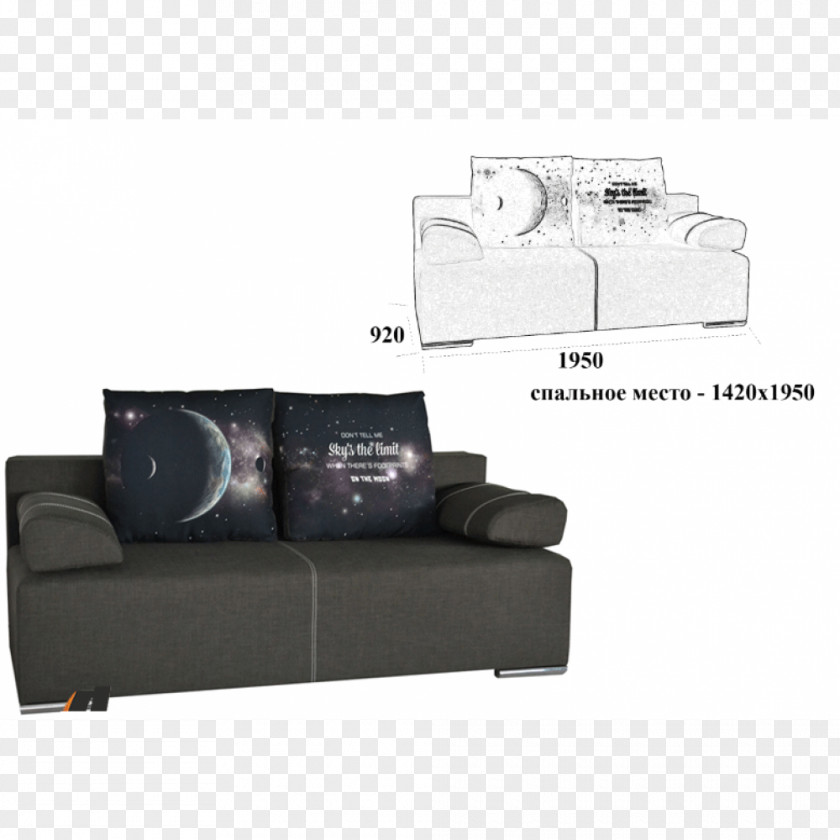 Hilton Loveseat Sofa Bed Couch PNG