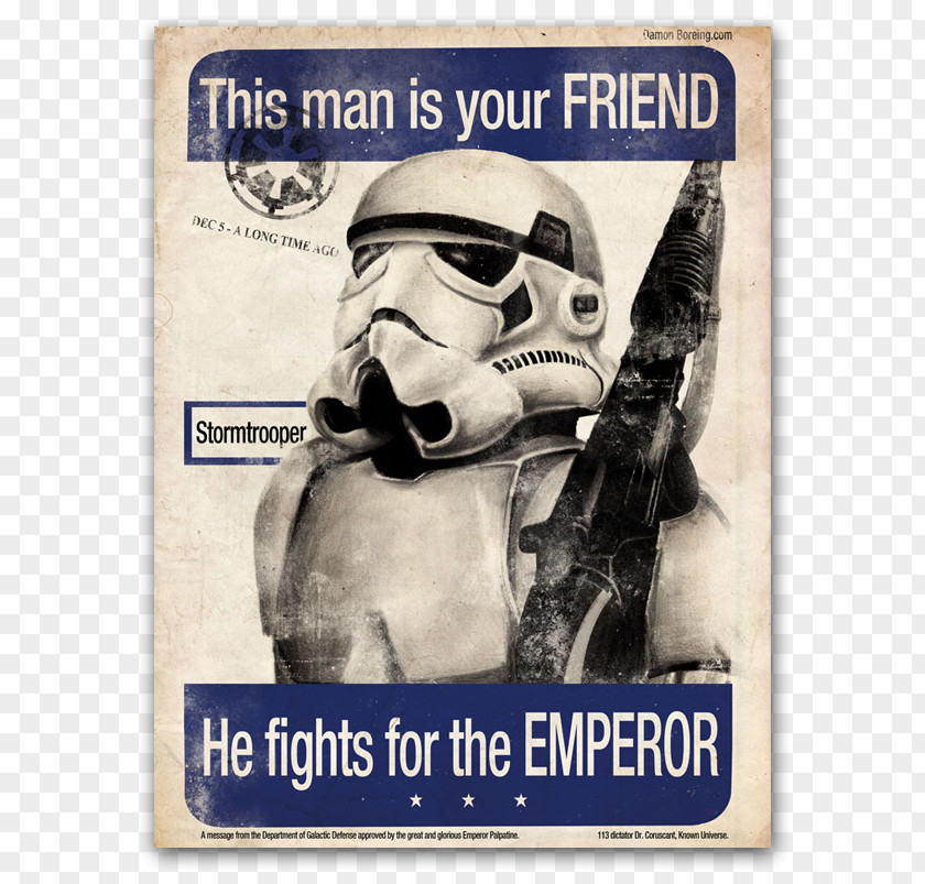 Stormtrooper Second World War Poster Palpatine Star Wars PNG